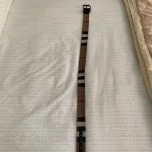 Burberry Plaid Belt